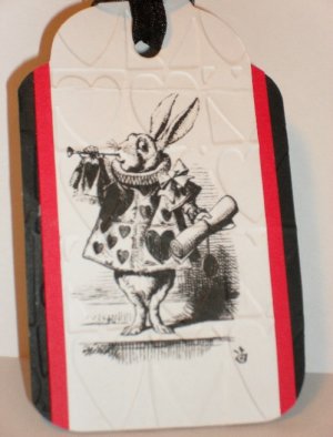 White Rabbit Gift Tag