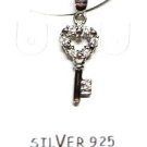 925 Sterling Silver KEY Pendant