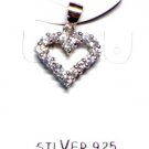 925 Sterling Silver HEART Pendant