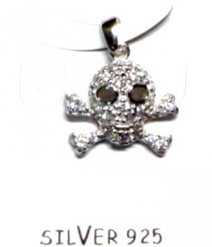 Sterling Silver SKULL Pendant