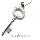 925 Sterling Silver KEY Pendant