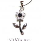 925 Sterling Silver FLOWER Pendant