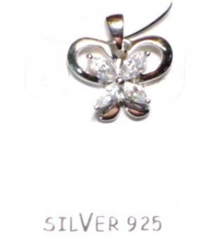 925 Sterling Silver BUTTERFLY Pendant