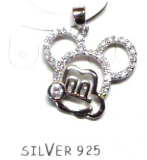 925 Sterling Silver MOUSE Pendant