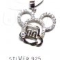 925 Sterling Silver MOUSE Pendant