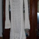 3 DIVIDED OFF WHITE,PINK ,BLACK CROCHET LONG SWEATERS 4