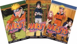 NARUTO PART 1,2,3 [9 DVD] TV EPS 1-76 LIMITED BOX SET