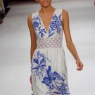 CHLOE Graphic Print Silk Dress