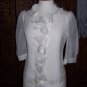 CHLOE SILK RUFFLE BLOUSE US 2 UK 8