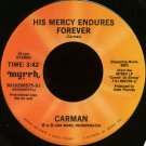 CARMAN--""HIS MERCY ENDURES FOREVER"" (3:42)/""INTRODUCTION TO 'HIS MERCY ENDURES FOREVER'"" (4:00) 