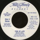 MARVIN & GENTRY--""FIRE OF LIFE"" (3:34)/""SEPARATE JOURNEYS"" (3:15) 45 RPM 7"" Vinyl