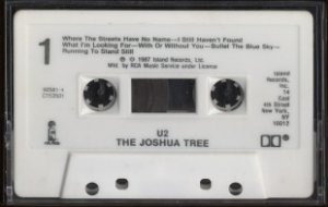 U2--THE JOSHUA TREE Cassette Tape