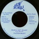 FLETCH WILEY--""PEOPLE GET READY"" (4:33) (BOTH SIDES STEREO) 45 RPM 7"" Vinyl
