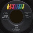 EVIE--"HOME" (3:15) (STEREO/MONO) 45 RPM 7" Vinyl