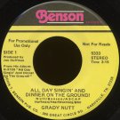 GRADY NUTT--"ALL DAY SINGIN' AND DINNER ON THE GROUND!"/"MRS. MIDDLETON TAKES THE PLUNGE" 45 RPM 7"