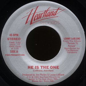 LENNY LEBLANC--"HE IS THE ONE" (3:50) (Stereo/Stereo) 45 RPM 7" Vinyl