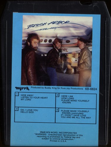 BRUSH ARBOR--HIDE AWAY 1979 8-Track Tape Cartridge