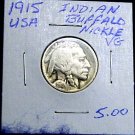  1915 BUFFALO NICKLE-VERY GOOD