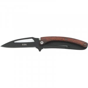 Black Blade Liner Lock Knife
