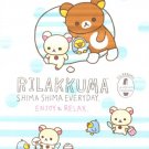 San-X Rilakkuma Stripes Everyday Series Mouse Pad - Rilakkuma & Friends