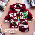 100% NEW Unisex Burgundy red Zip Hoodies - Wholesale Children's Wear