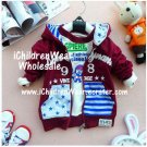 100% NEW Unisex Burgundy red Zip Hoodies - Wholesale Children's Wear