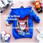 100% NEW Unisex Blue Zip Hoodies - Wholesale Children's Wear