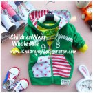 100% NEW Unisex Green Zip Hoodies - Wholesale Children's Wear