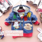 100% NEW Unisex Monkey Blue Zip Hoodies - Wholesale Children's Wear