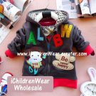 100% NEW Unisex Monkey Grey Zip Hoodies - Wholesale Children's Wear