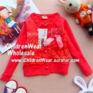 100% NEW Girls Sweater Orangr Red - Wholesale Children's Wear