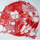 paper cut of chinese folk art product  enjoy both happiness and longevity.#013