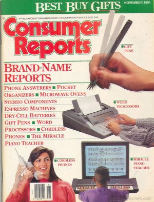 Consumer Reports Magazine - November 1991