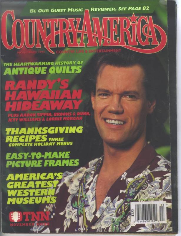 Country America Magazine - November 1994 - Randy Travis