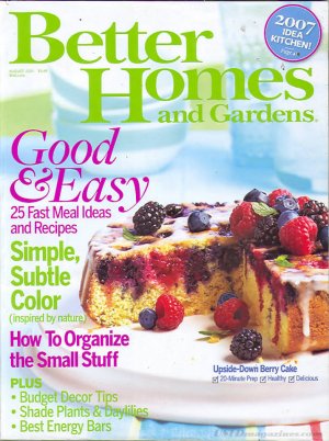 Better Homes & Gardens Magazine - August 2007