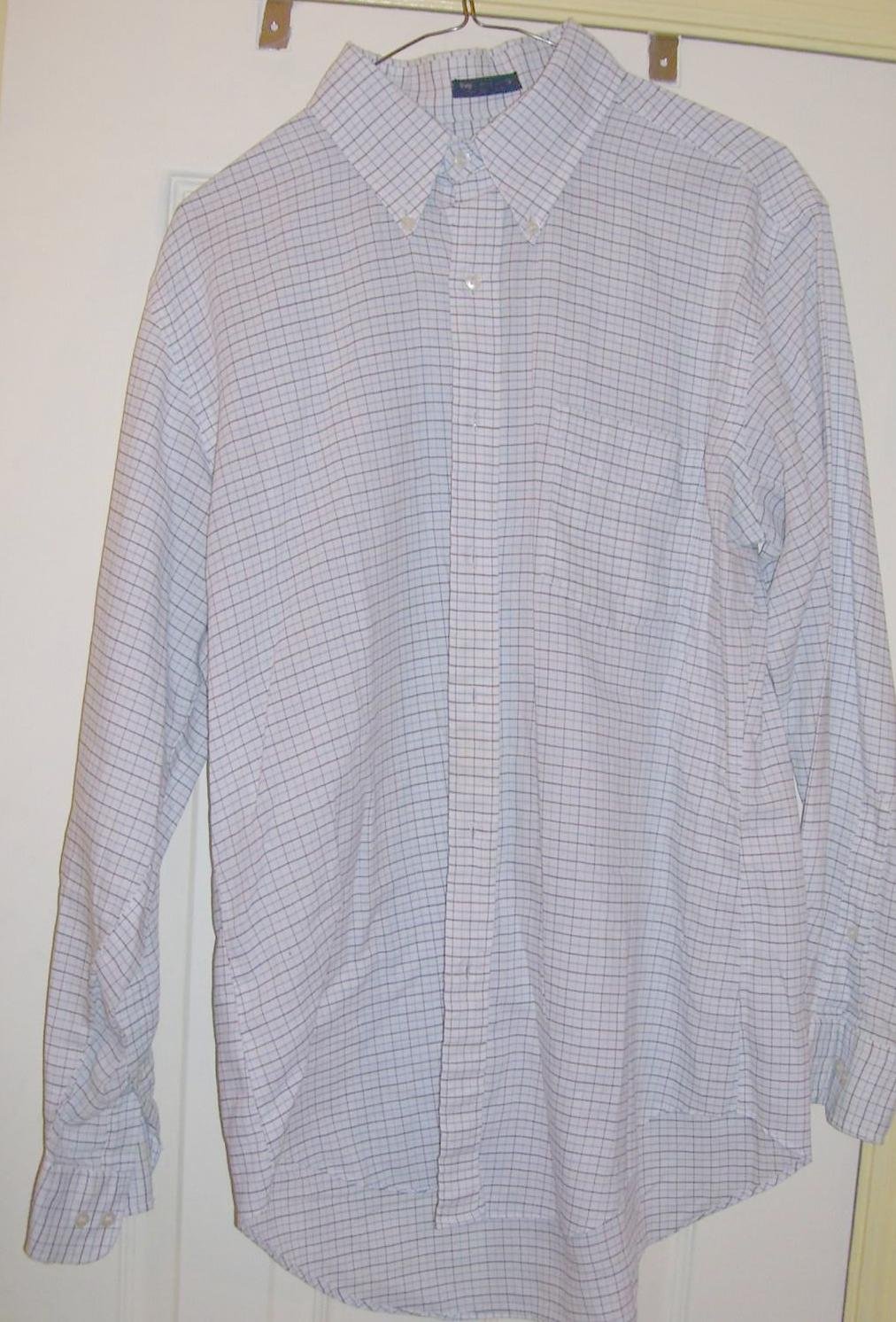Vintage Men's Private Club Striped Shirt, Size: 16