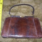 Vintage Brown Animal Skin Handbag