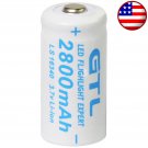 1x Rechargeable 3.7V Battery ; CR123A , 123A , CR123 , 16340 , CR17345