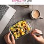 3 Glass Food Storage Containers, Leak Proof, BPA-Free, Air Tight