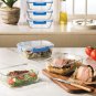 3 Glass Food Storage Containers, Leak Proof, BPA-Free, Air Tight