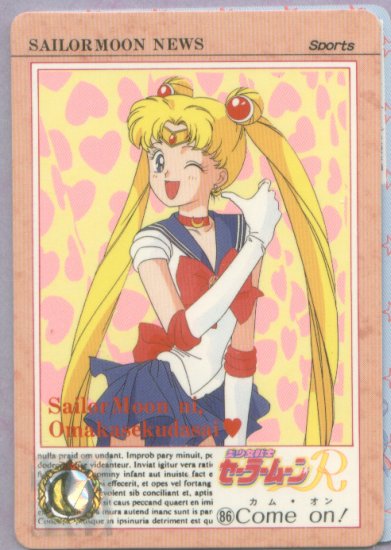 Sailor Moon Carddass Card #86