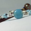 Cloudy Blue and Silver Beaded Bracelet Cloudy Blue and Silver Beaded Bracelet