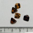 Czech Pressed Glass Amber Pyramid Shaped Beads Lot