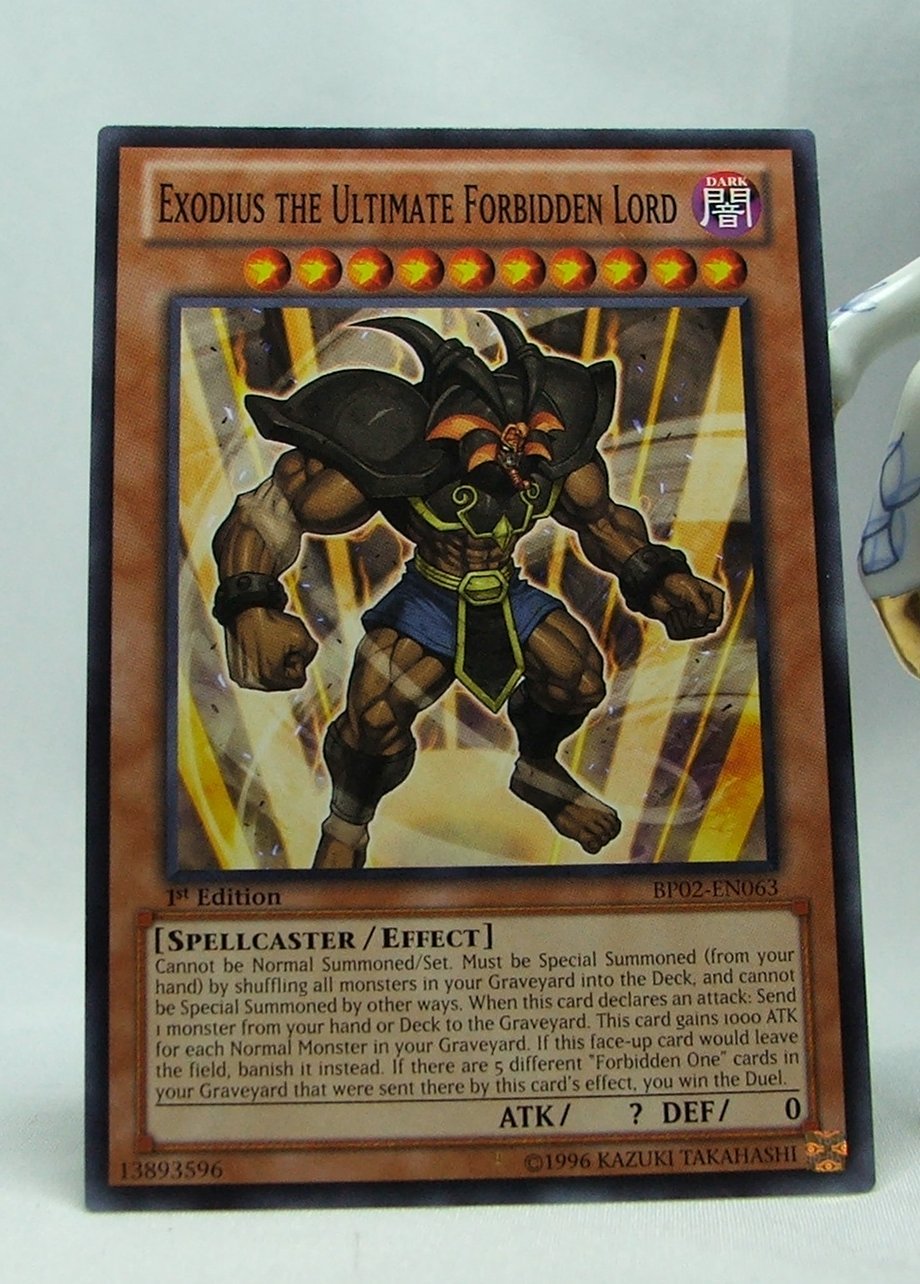 YuGiOh Battle Pack 2 War of the Giants First Edition BP02-EN063 Exodius the Ultimate Forbidden Lord