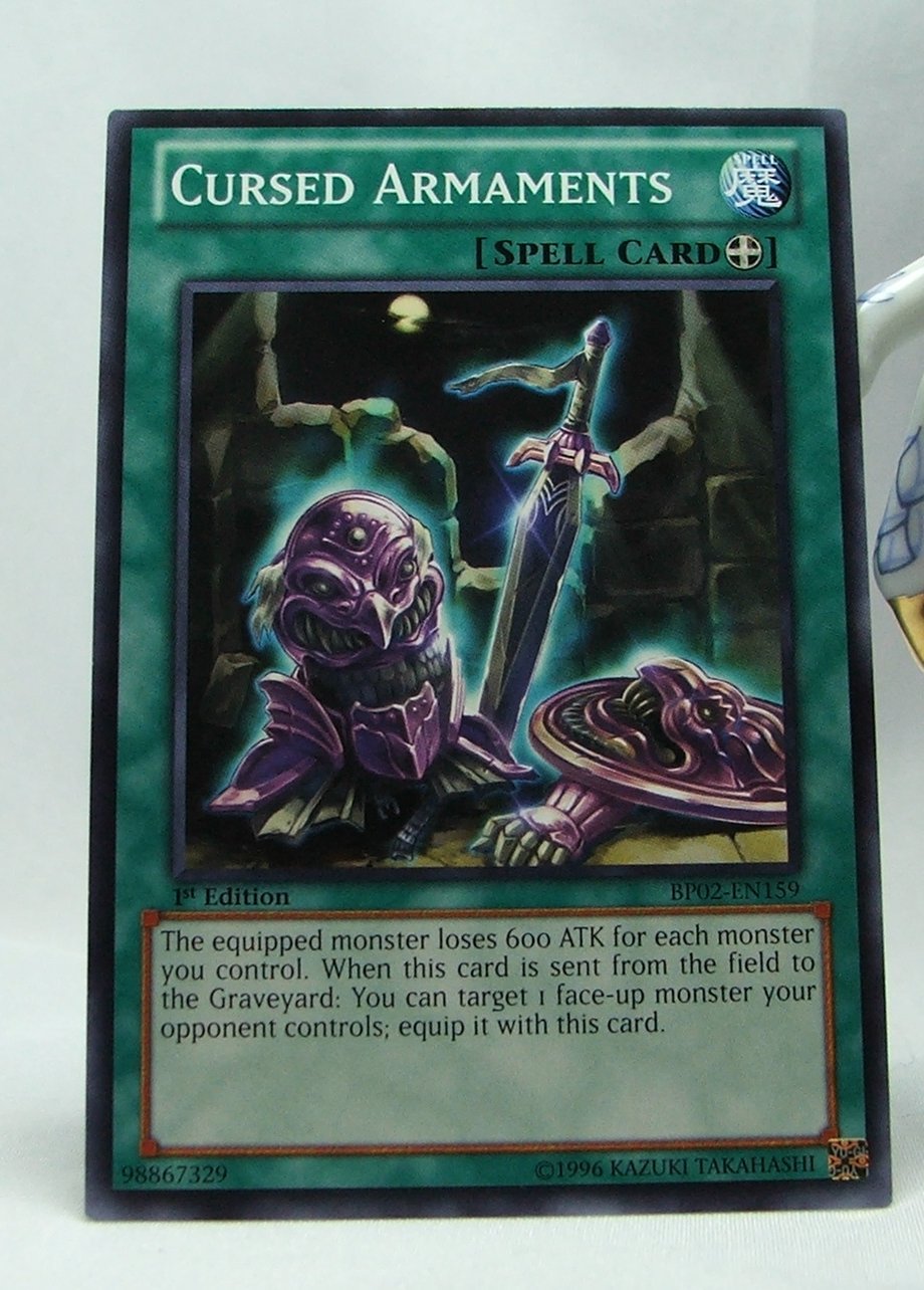 YuGiOh Battle Pack 2 War of the Giants First Edition BP02-EN159 Cursed Armaments