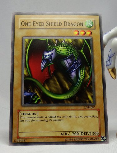 YuGiOh Legend of Blue Eyes White Dragon LOB-087 One-Eyed Shield Dragon