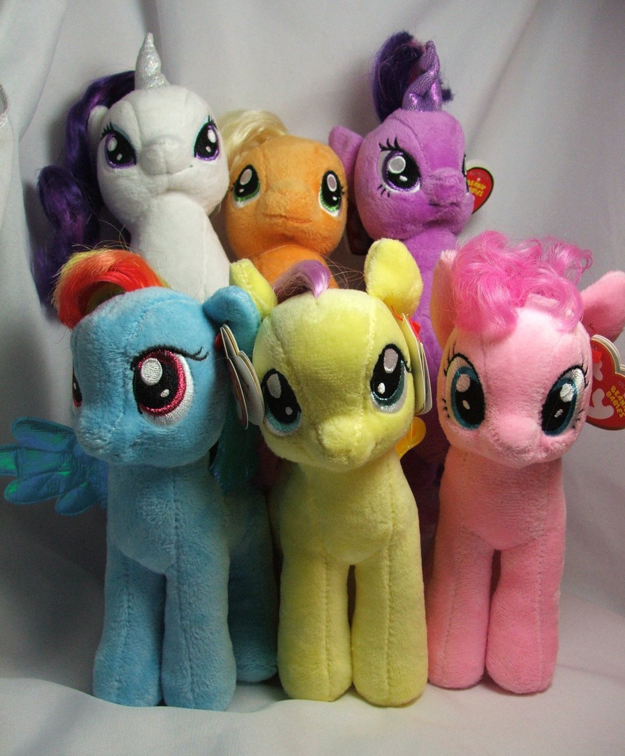 ty Beanie Babies Collection My Little Pony Plush Toy set of 6