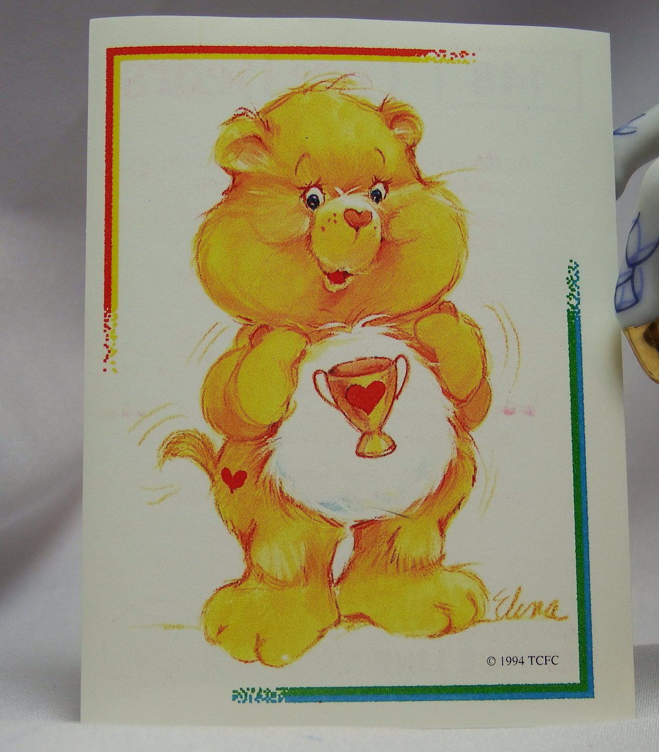 Care Bears 1994 Trading Sticker #148 - Champ Bear