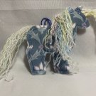 Williamsburg Blue Horse Folksy Fabric Ornament