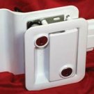Fastec 43610-09-SP White Trimark RV Trailer Entry Deadbolt Lock